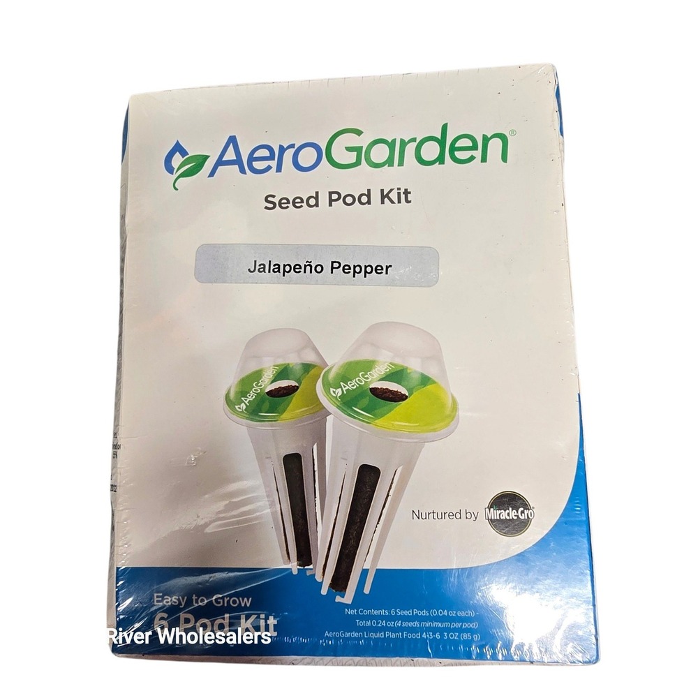 AeroGarden Jalapeño Pepper 6-Pod Seed Kit with Plant Food 806600-0208